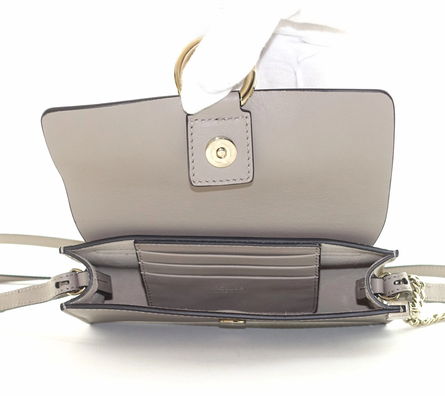 Faye Leather and Suede Mini Shoulder Bag