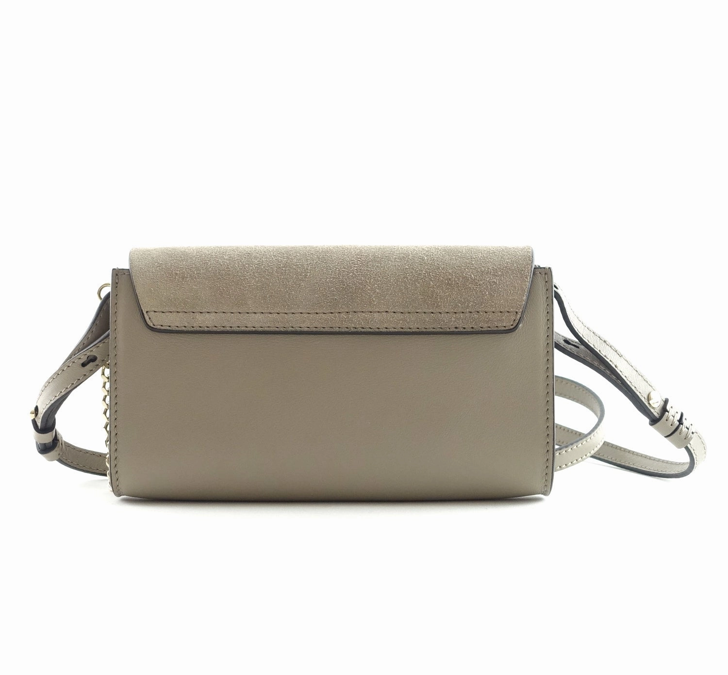 Faye Leather and Suede Mini Shoulder Bag