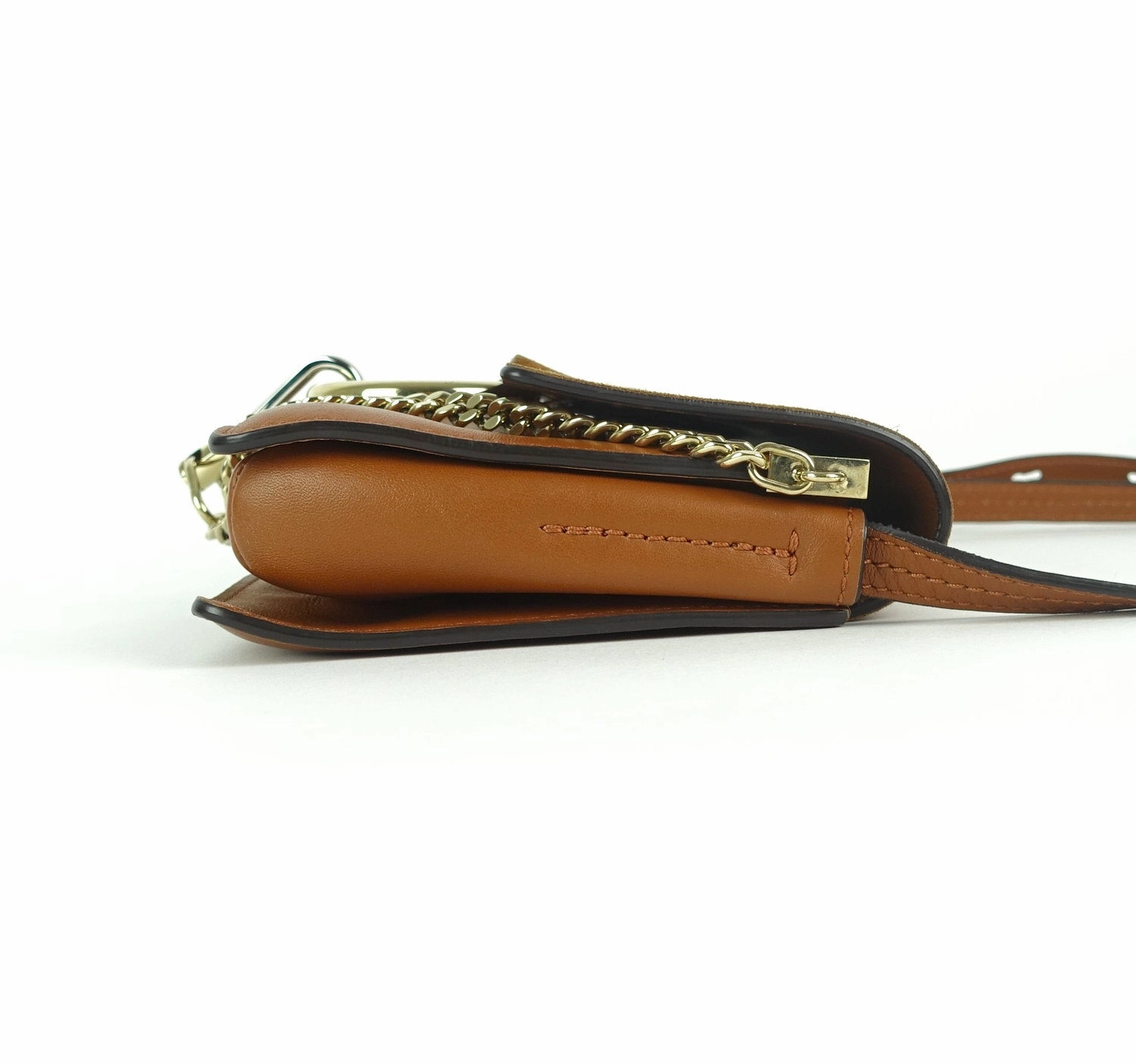 Faye Leather and Suede Small Shoulder Bag