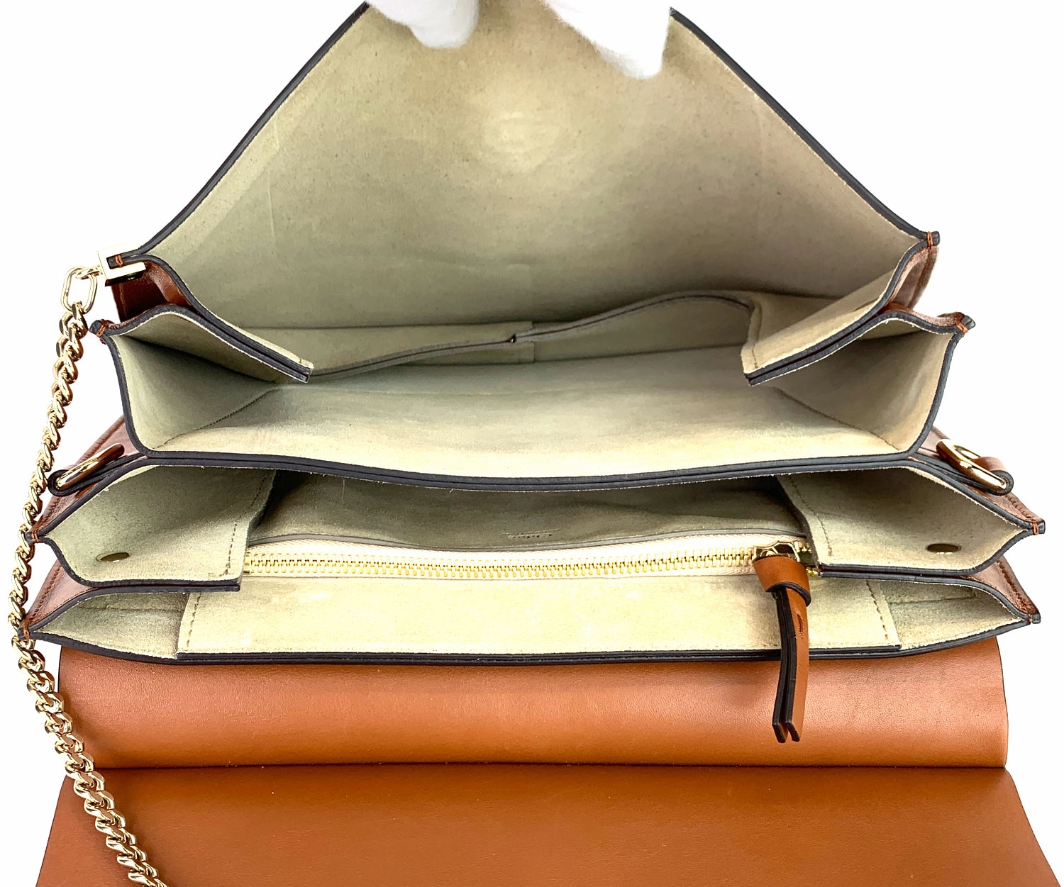 Faye Medium Leather and Suede Bag