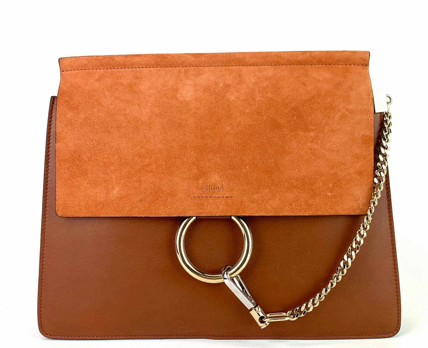 Faye Medium Leather and Suede Bag