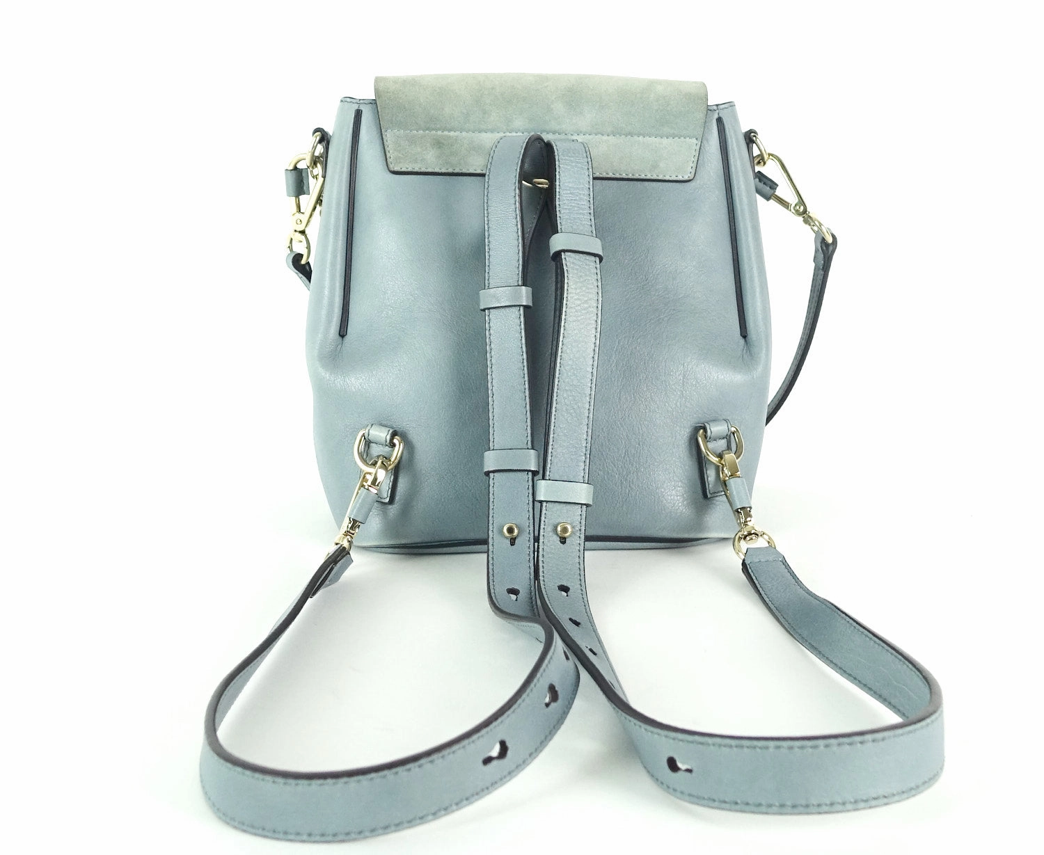 Faye Medium Suede and Calf Leather Backpack