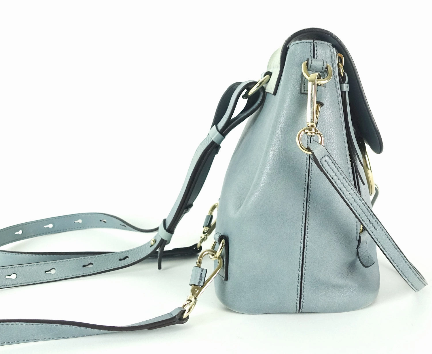 Faye Medium Suede and Calf Leather Backpack