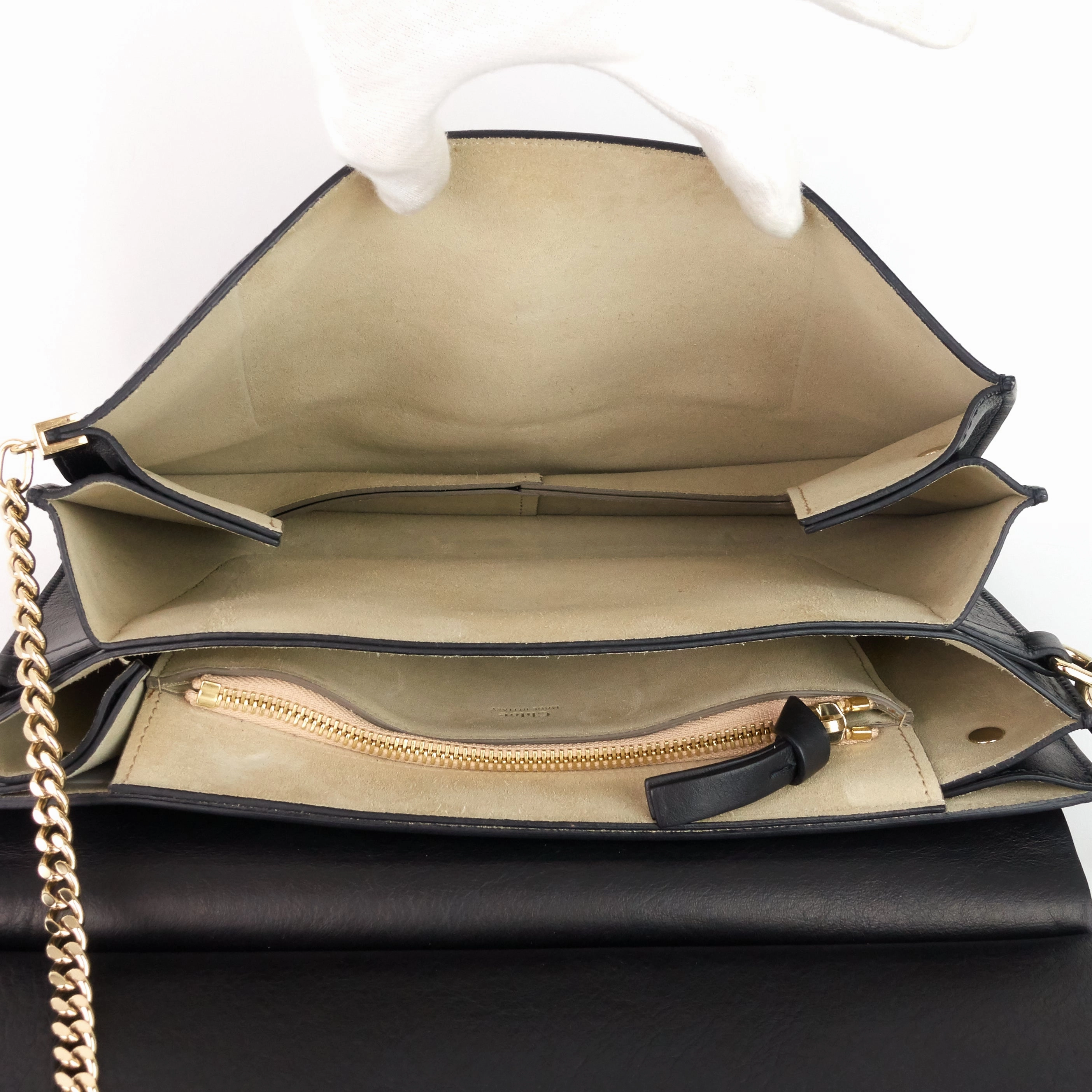 Faye Medium Suede and Leather Bag