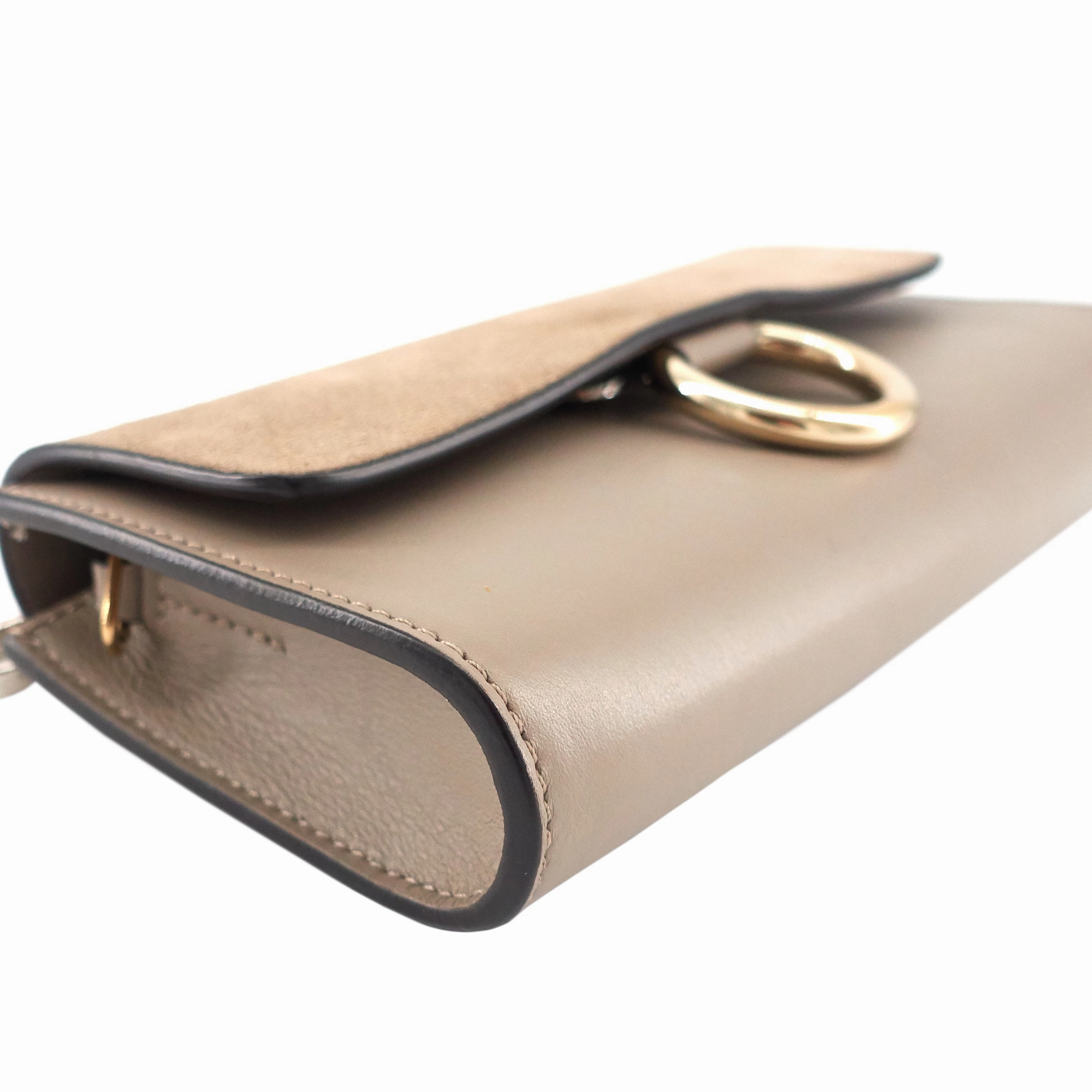 Faye Mini Leather and Suede Bag