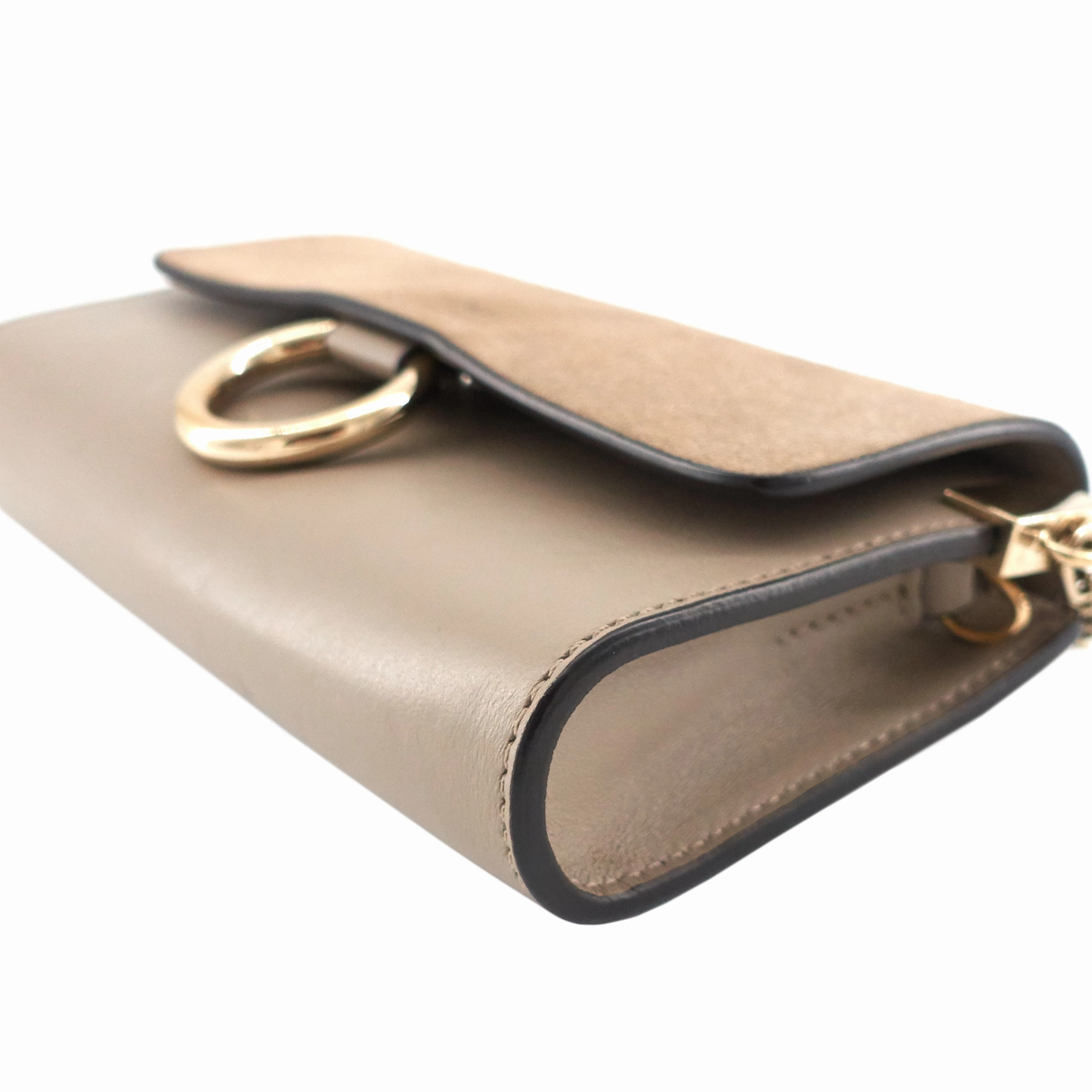 Faye Mini Leather and Suede Bag