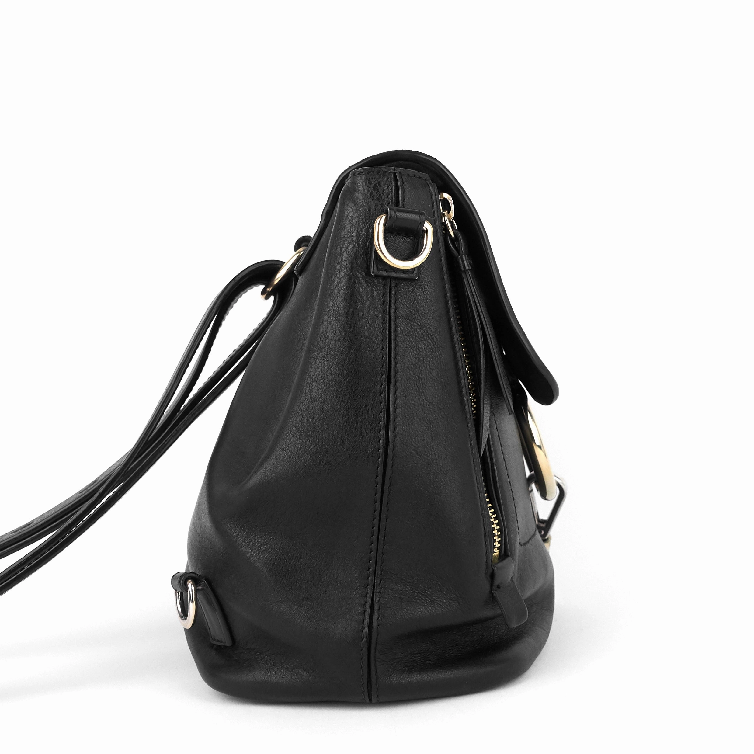 Faye Small Calfskin and Suede Backpack Bag