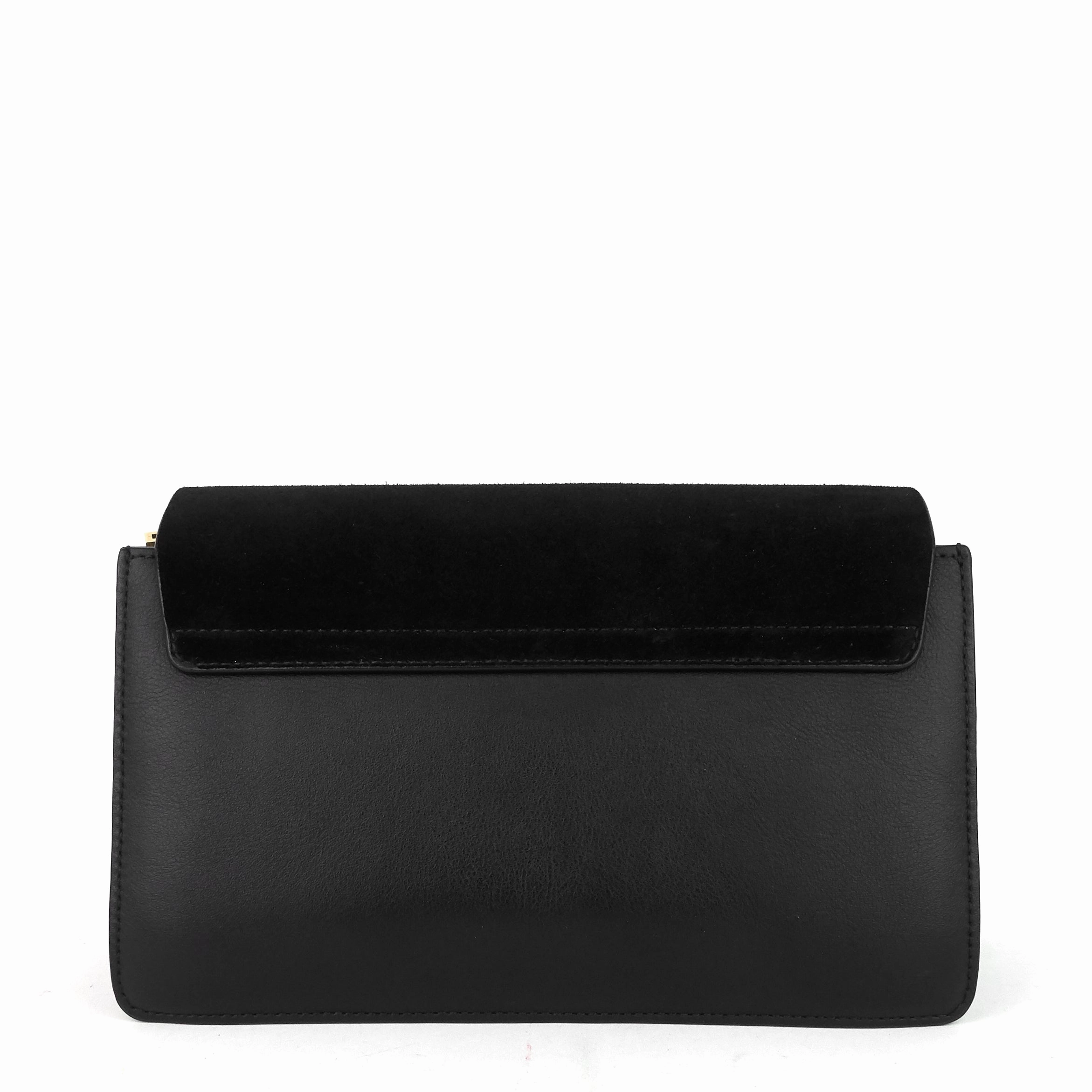 Faye Small Leather and Suede Bag