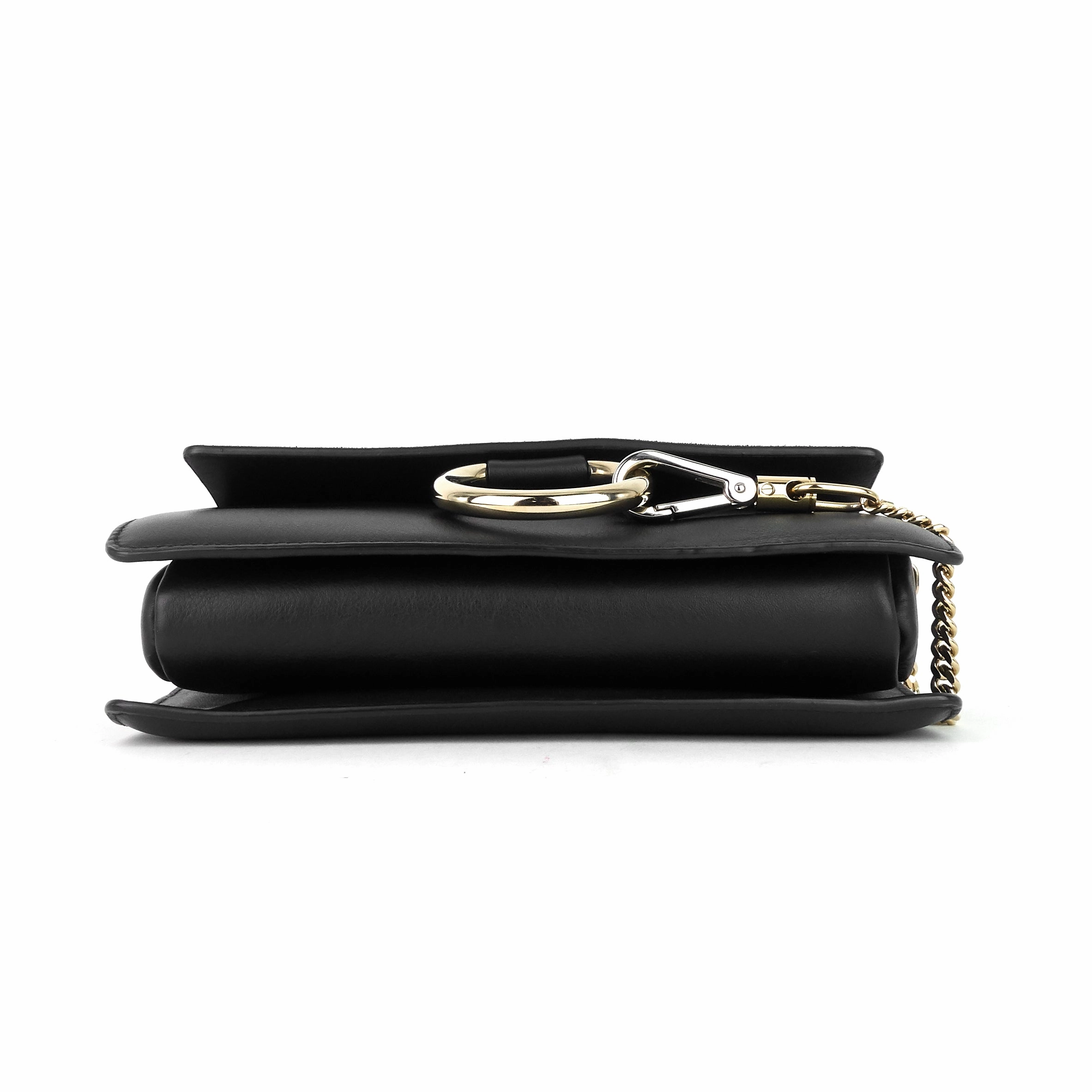 Faye Small Leather and Suede Bag