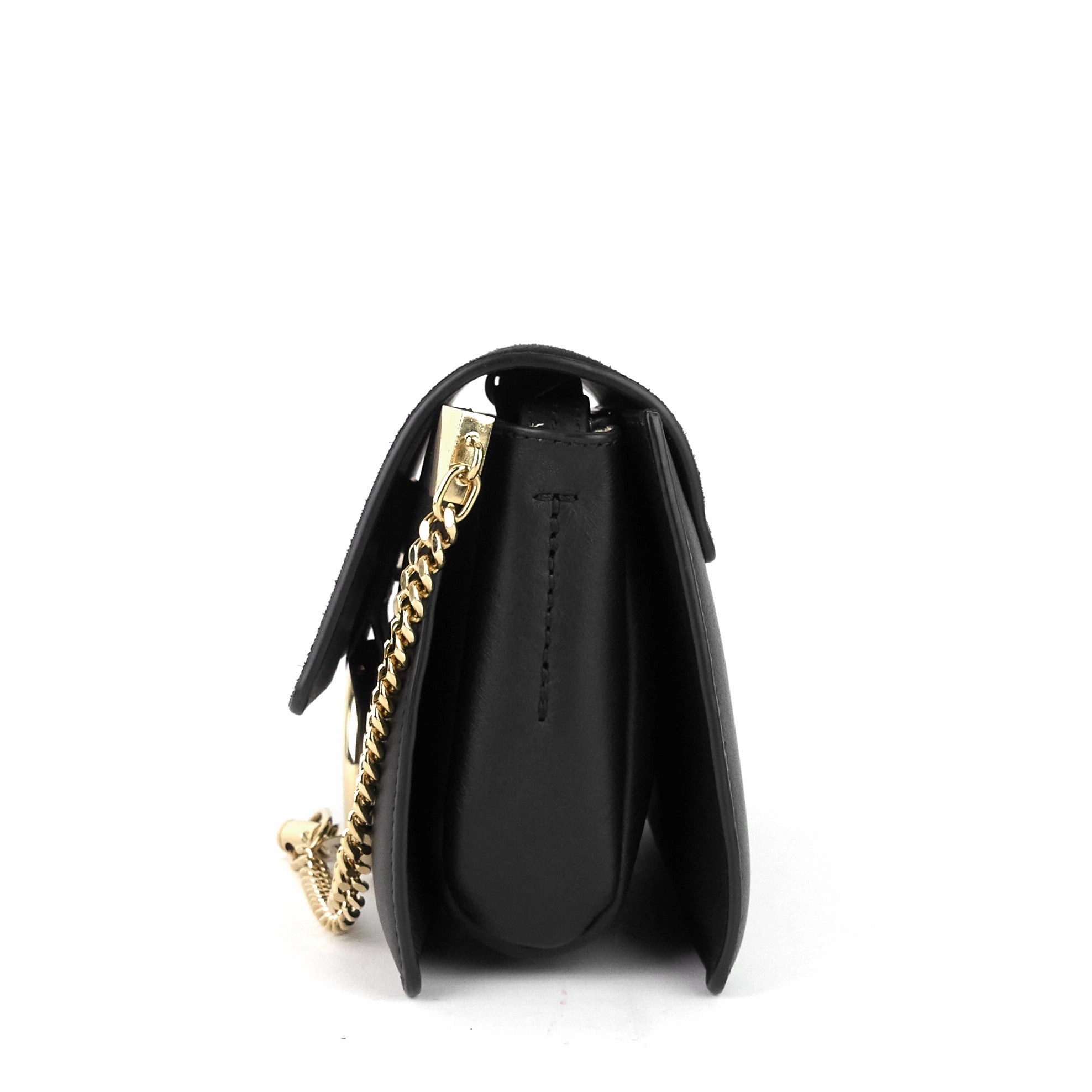 Faye Small Leather and Suede Bag