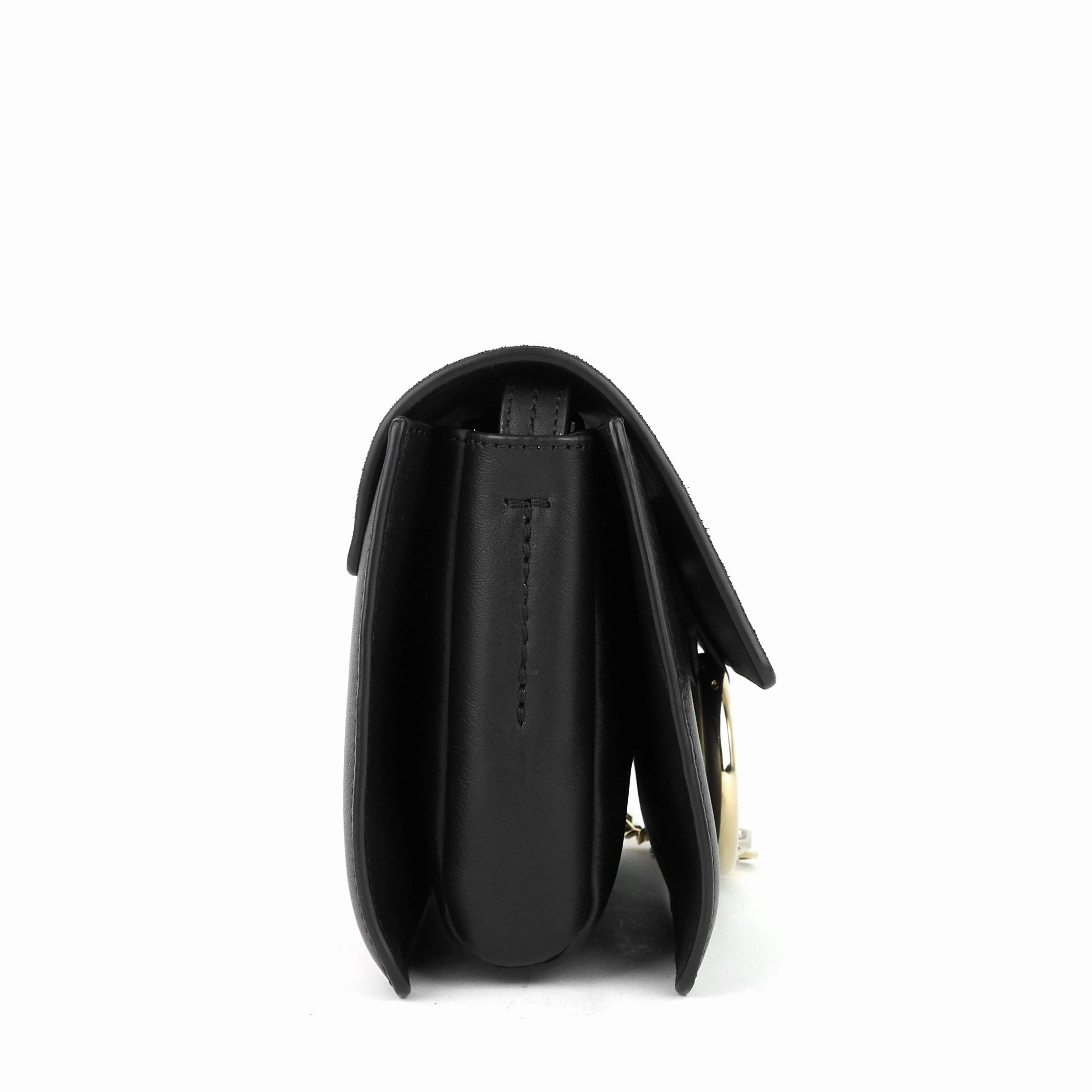 Faye Small Leather and Suede Bag