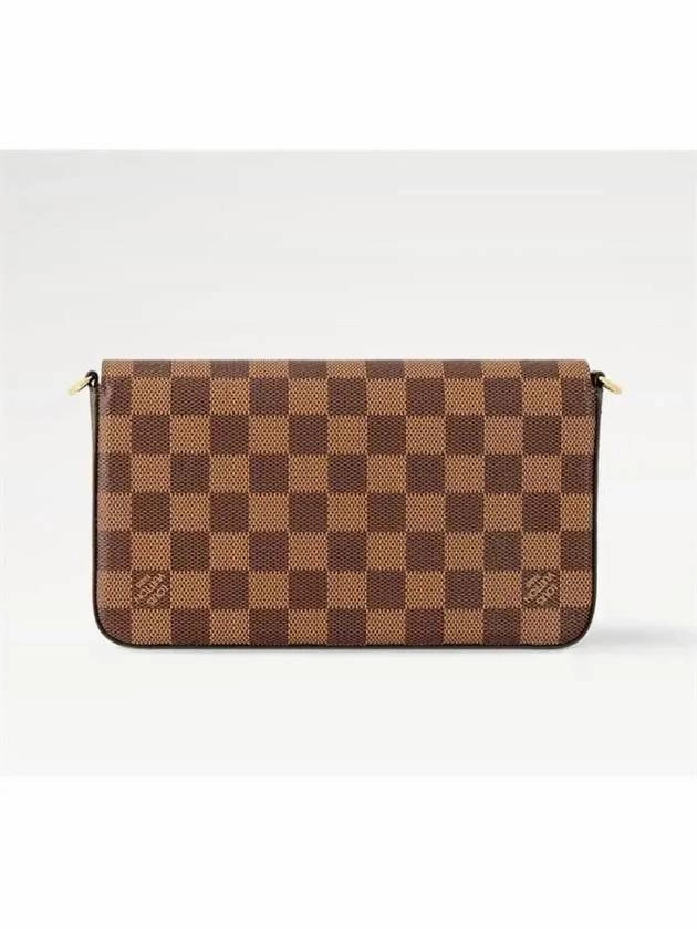 Felicie Pochette Damier Shoulder Bag Brown