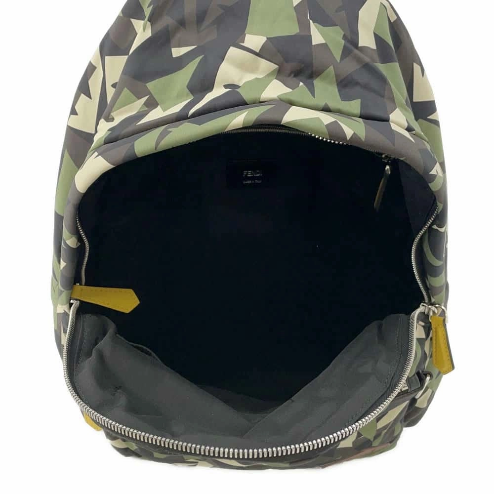 FENDI Bugs Backpack Camouflage Green7VZ042 Nylon