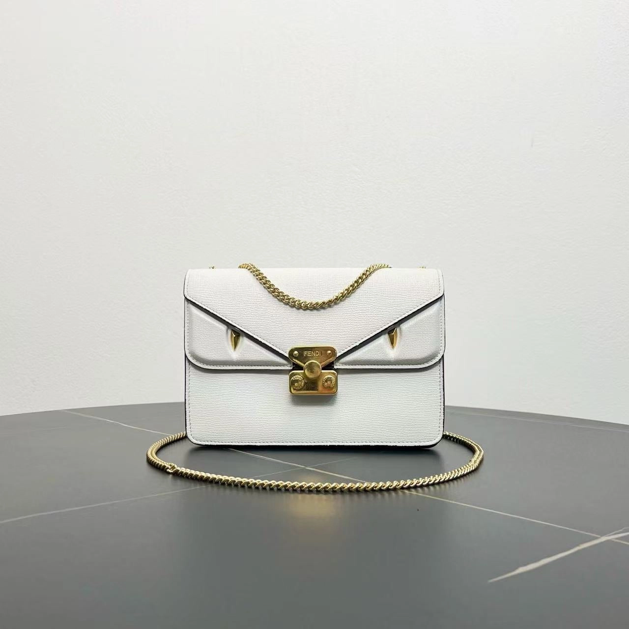 Fendi Kan U White Shoulder Bag