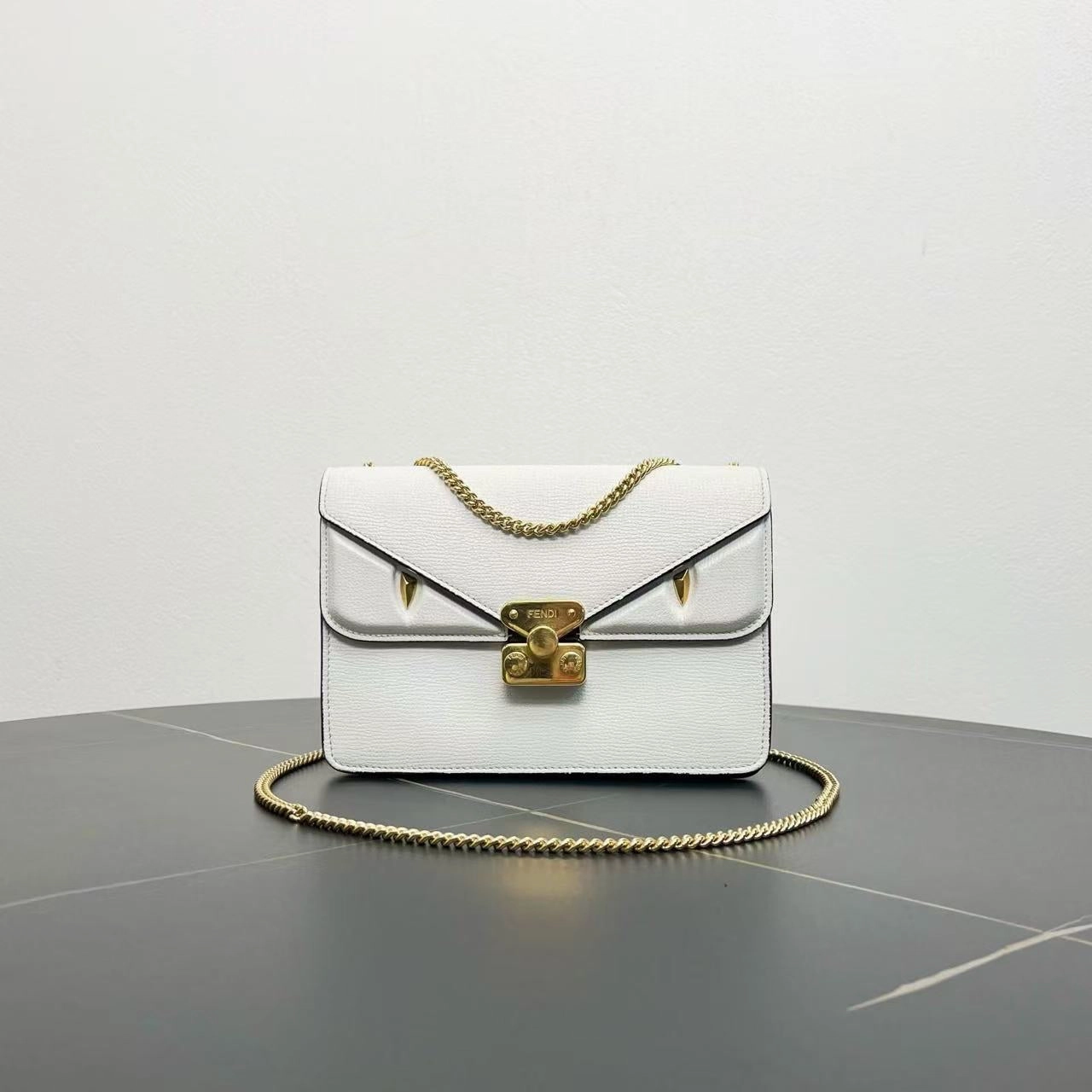 Fendi Kan U White Shoulder Bag