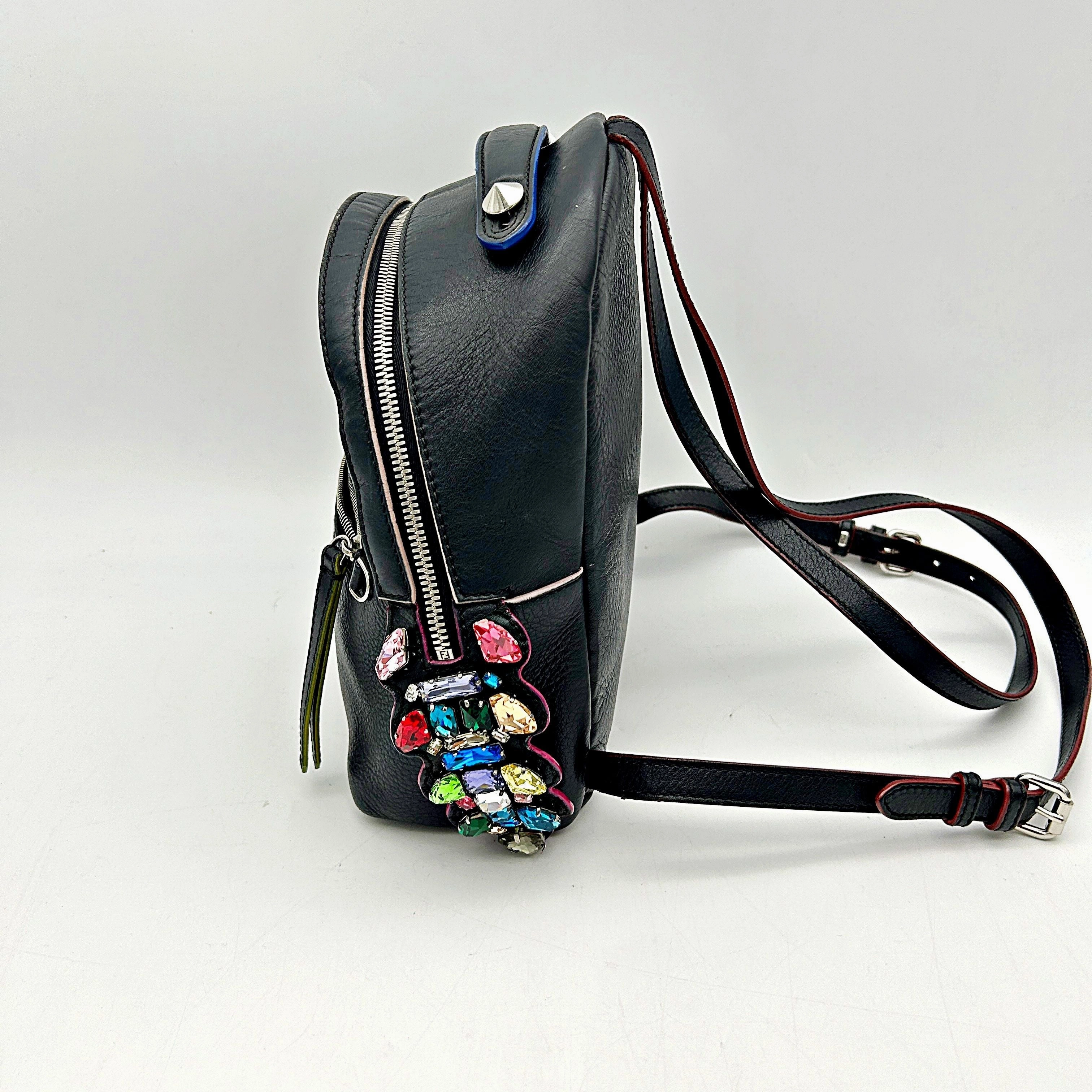 Fendi Monsters Backpack - Black Backpacks, Handbags LA13676