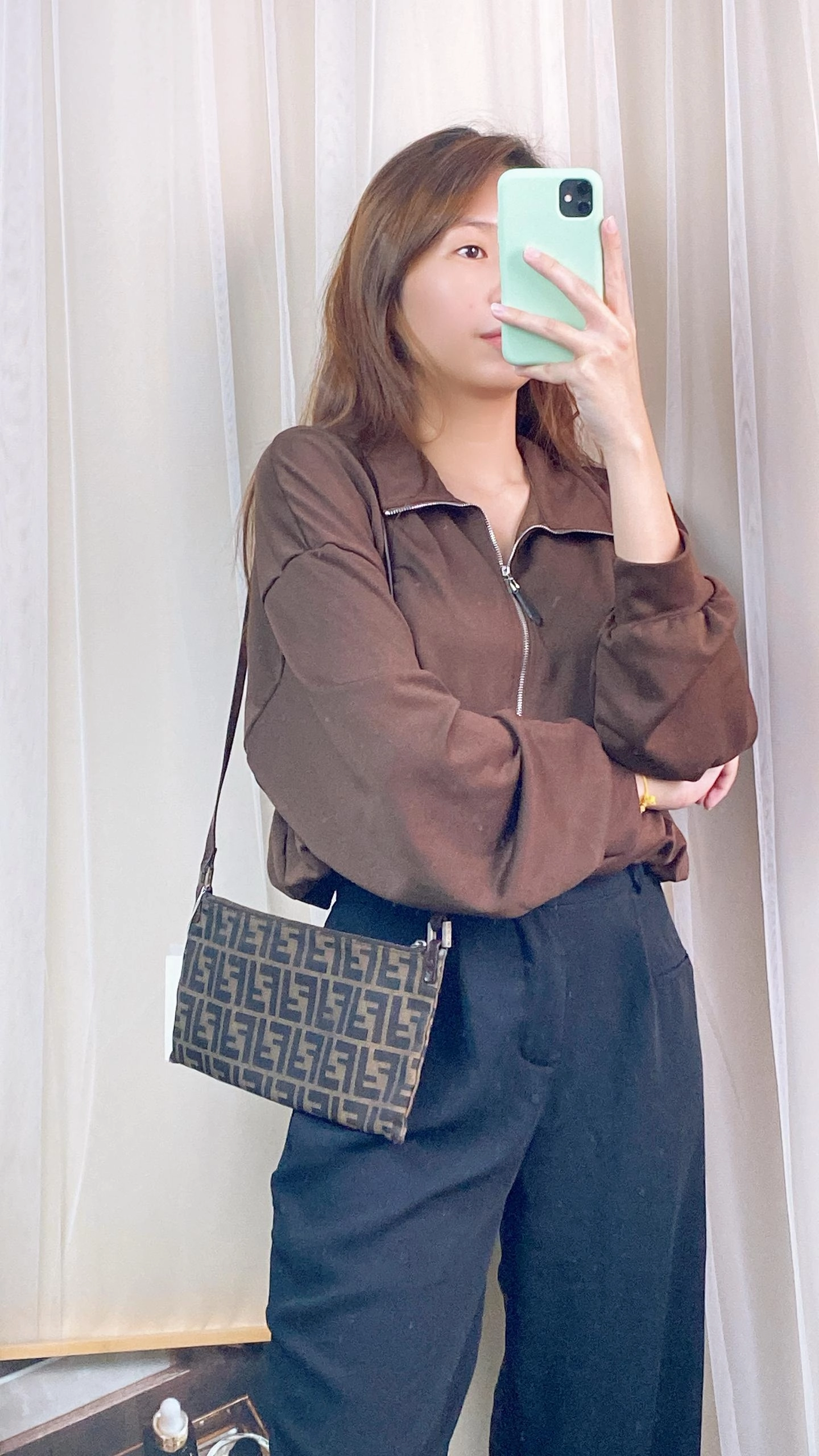 Fendi Zucca Shoulder Bag
