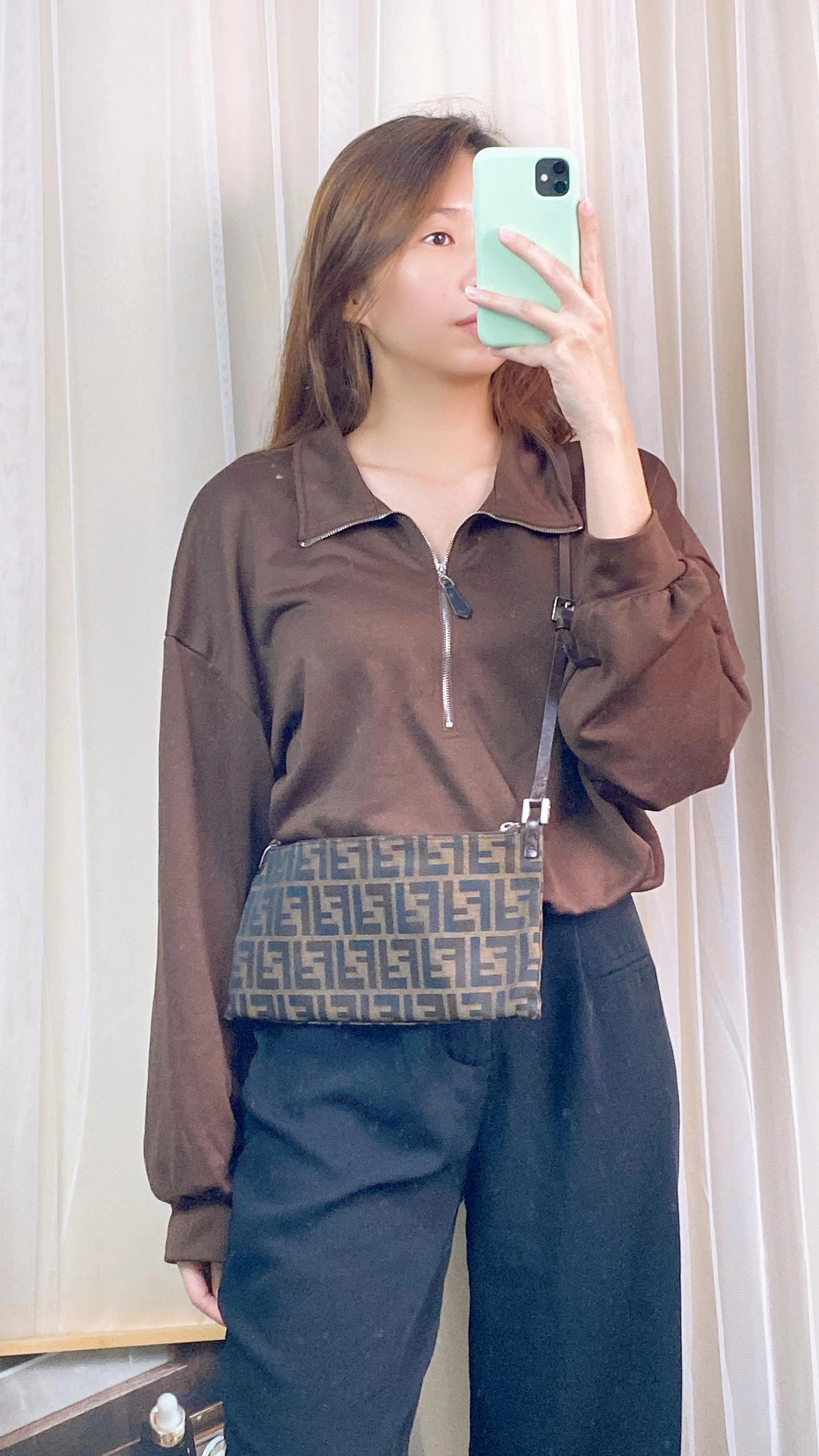Fendi Zucca Shoulder Bag