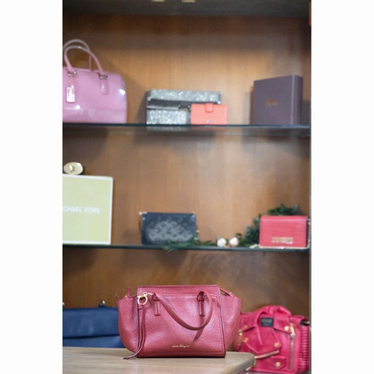 Ferragamo Amy Double Handle Satchel
