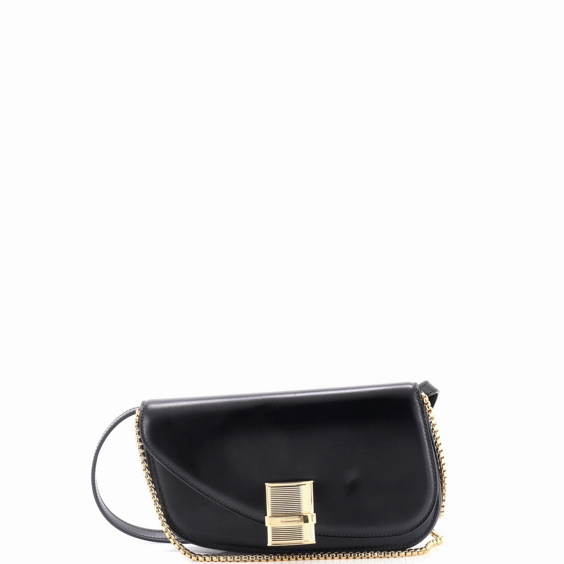 Fiamma Chain Crossbody Bag Leather XS