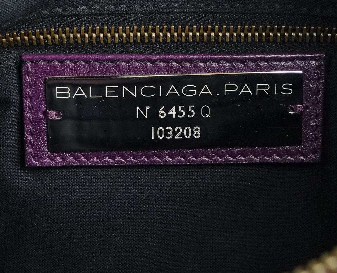 First Classic Studs Agneau Leather City Bag
