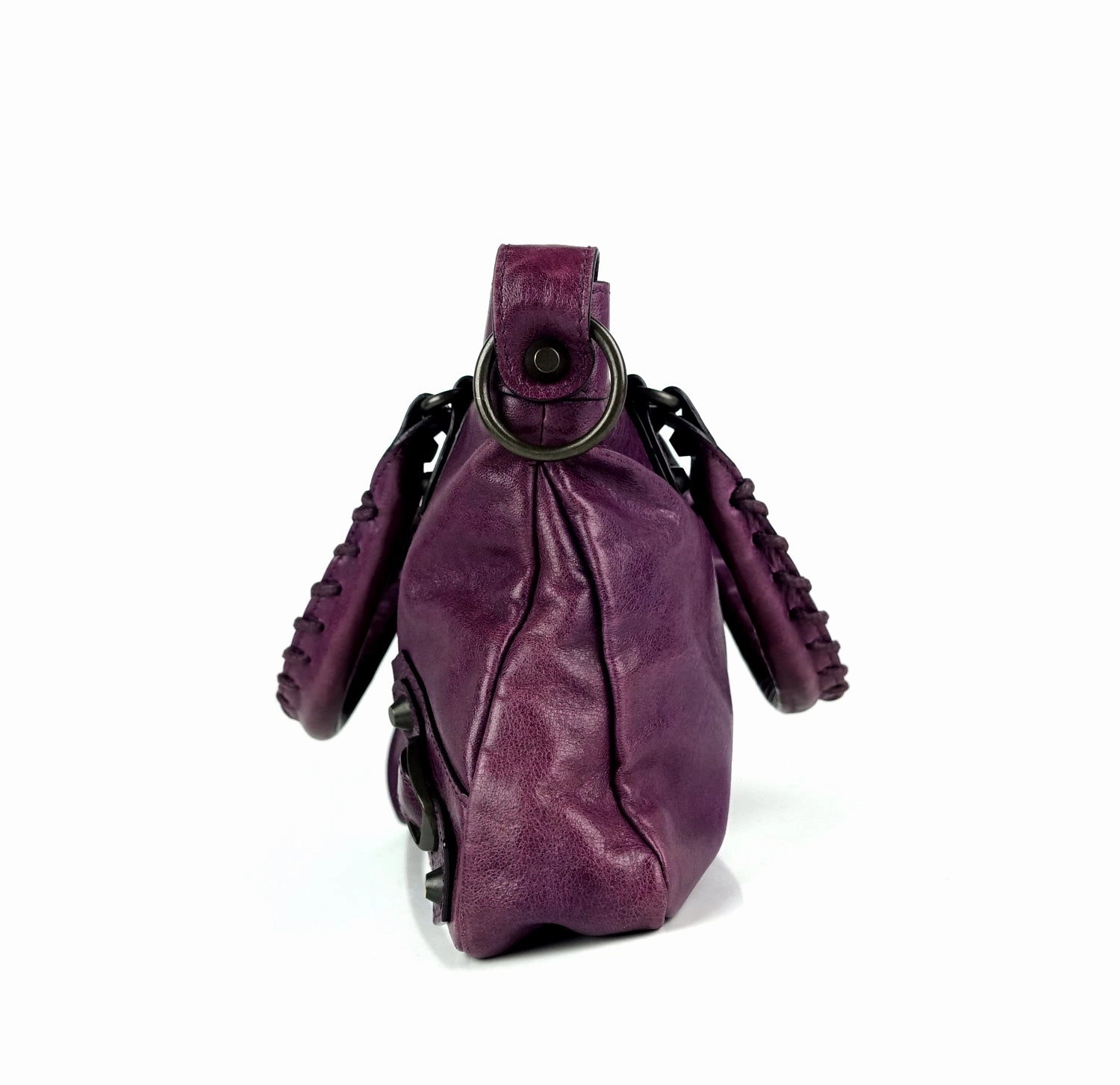 First Classic Studs Agneau Leather City Bag