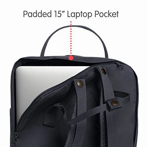 Fjallraven - Kanken Laptop 15" Backpack for Everyday, Graphite