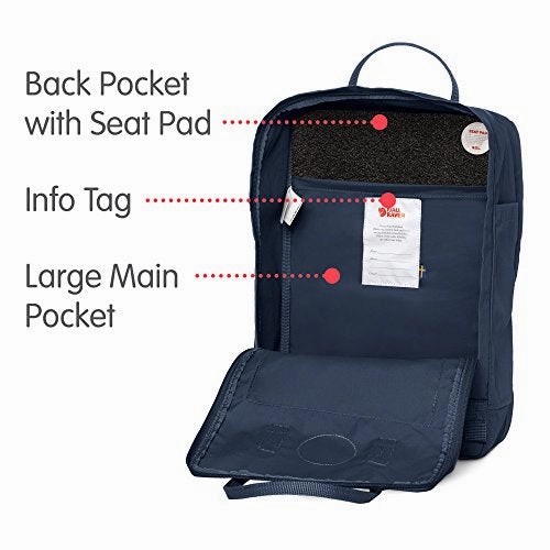 Fjallraven, Kanken Laptop 17" Backpack for Everyday, Royal Blue