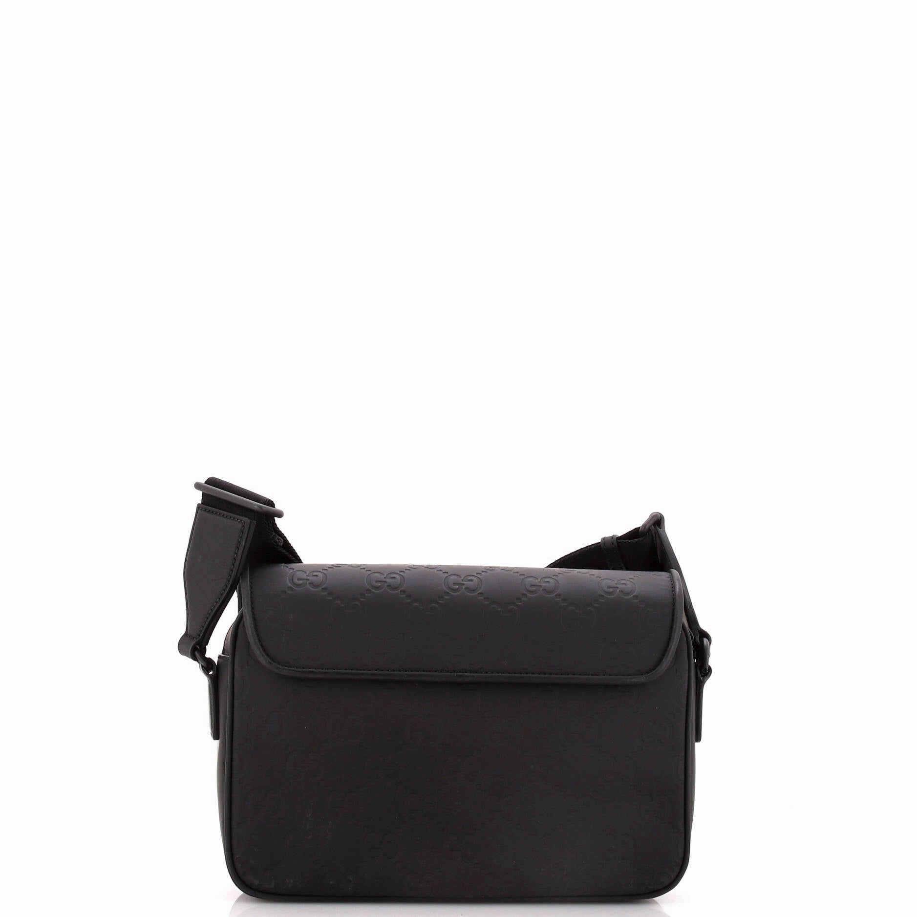 Flap Crossbody Bag GG Rubber Effect Leather Medium