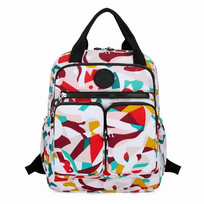 Floral Printing Women Waterproof Large Capacity Backpack