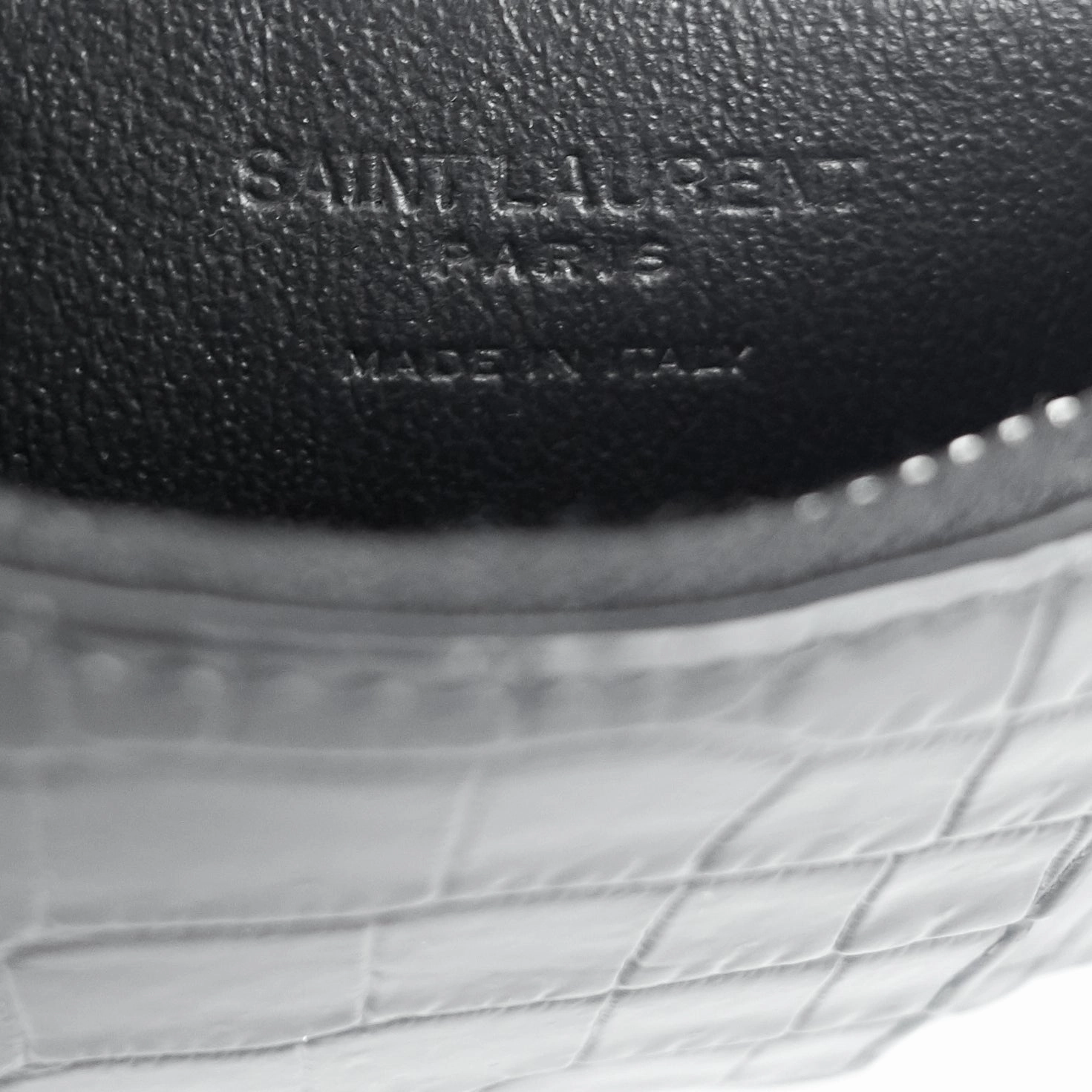 Fragments Crocodile-Embossed Leather Zipped Card Holder