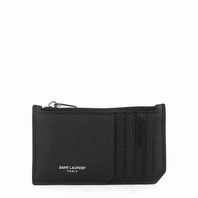 Fragments Zipped Grained Calf Leather Card Case