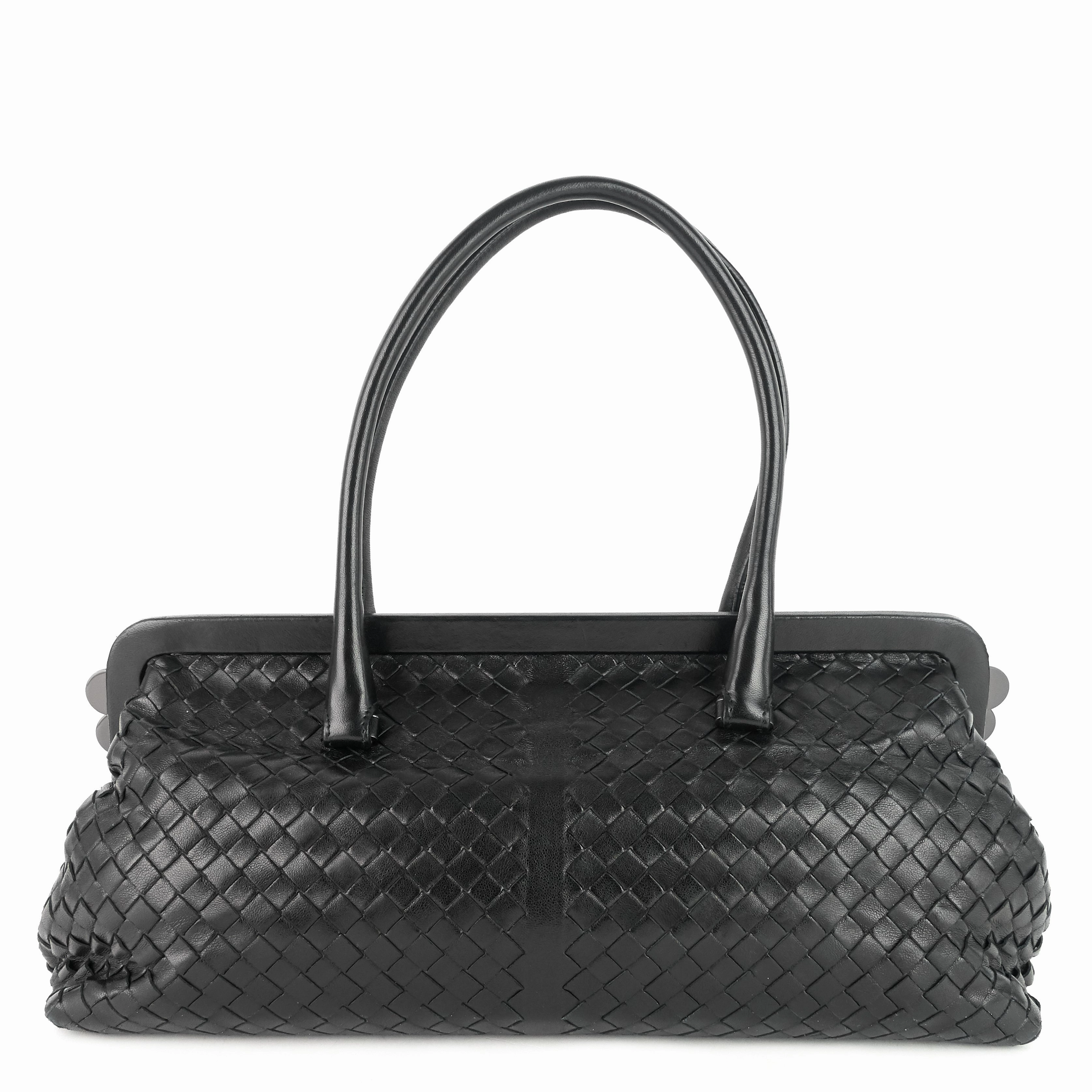 Frame Intrecciato Nappa Leather Bag