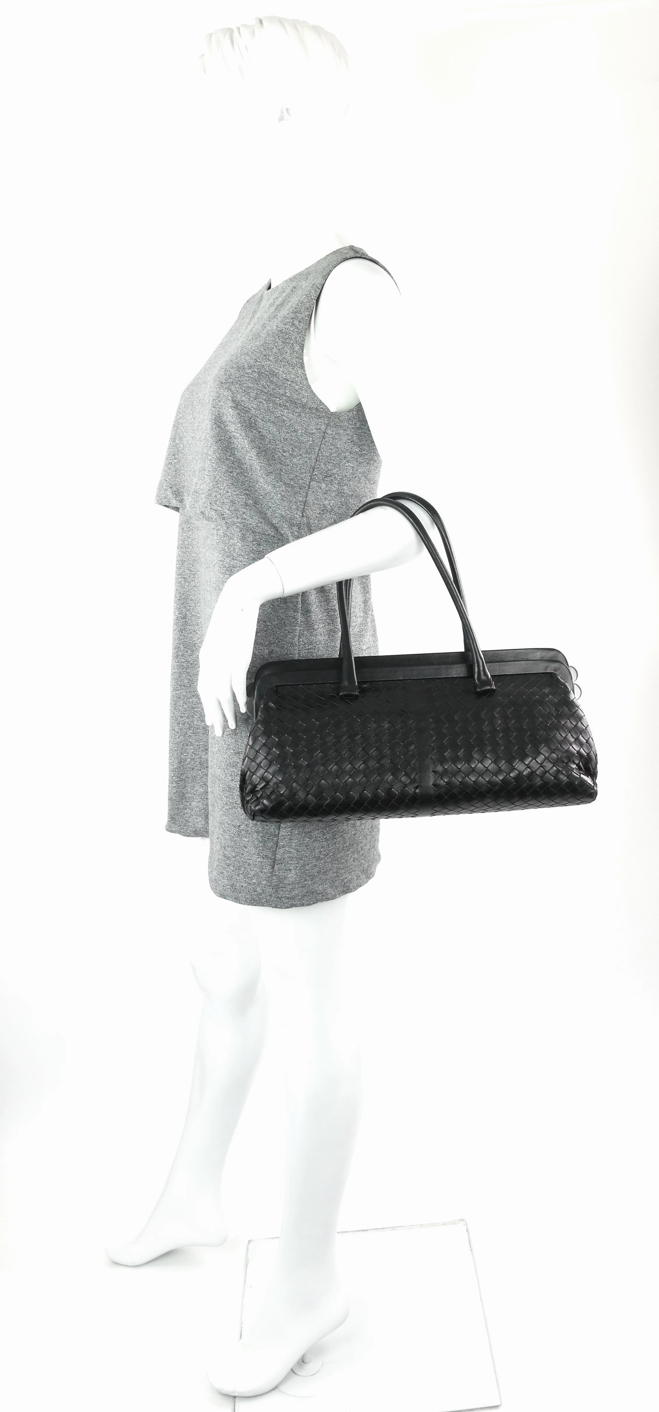 Frame Intrecciato Nappa Leather Bag