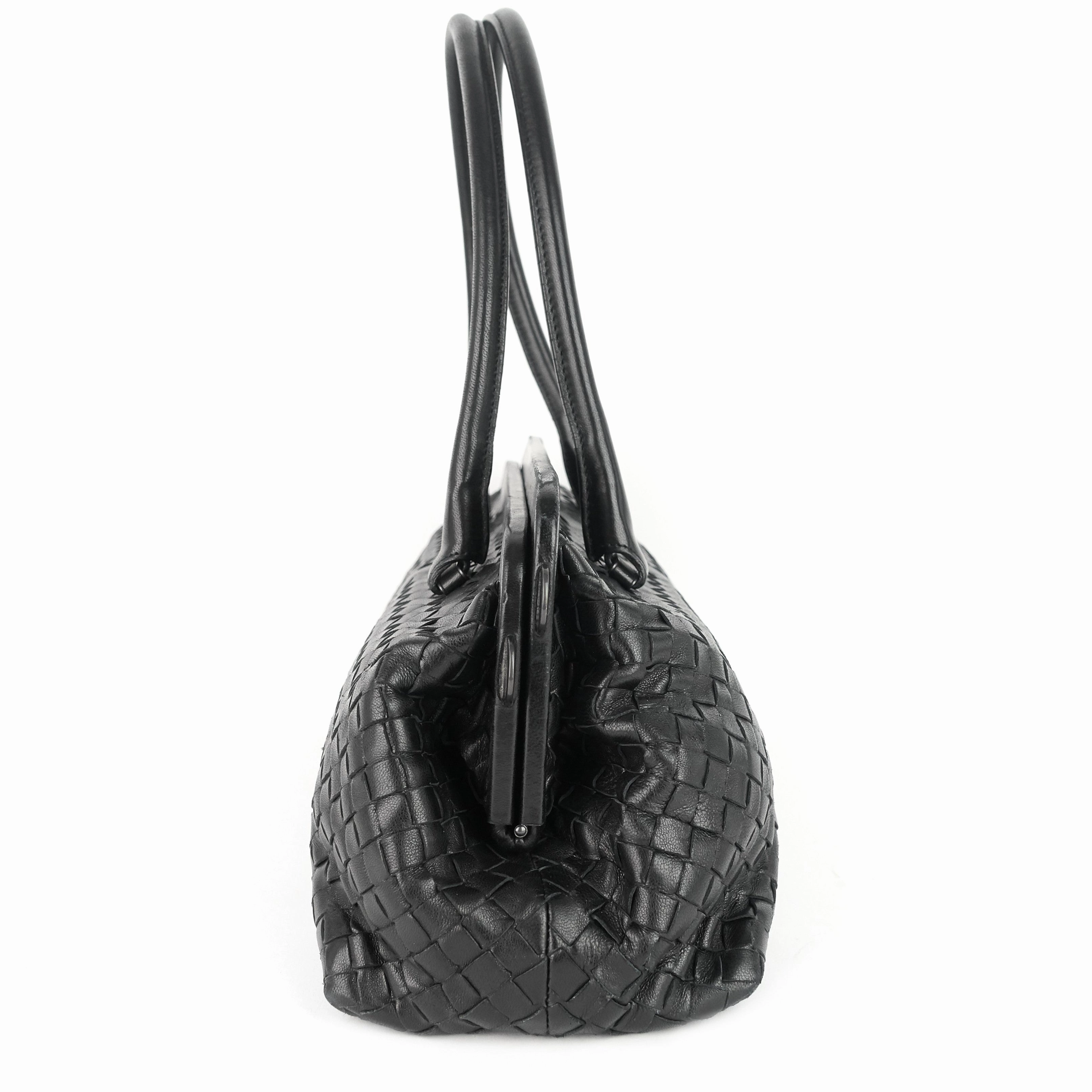 Frame Intrecciato Nappa Leather Bag