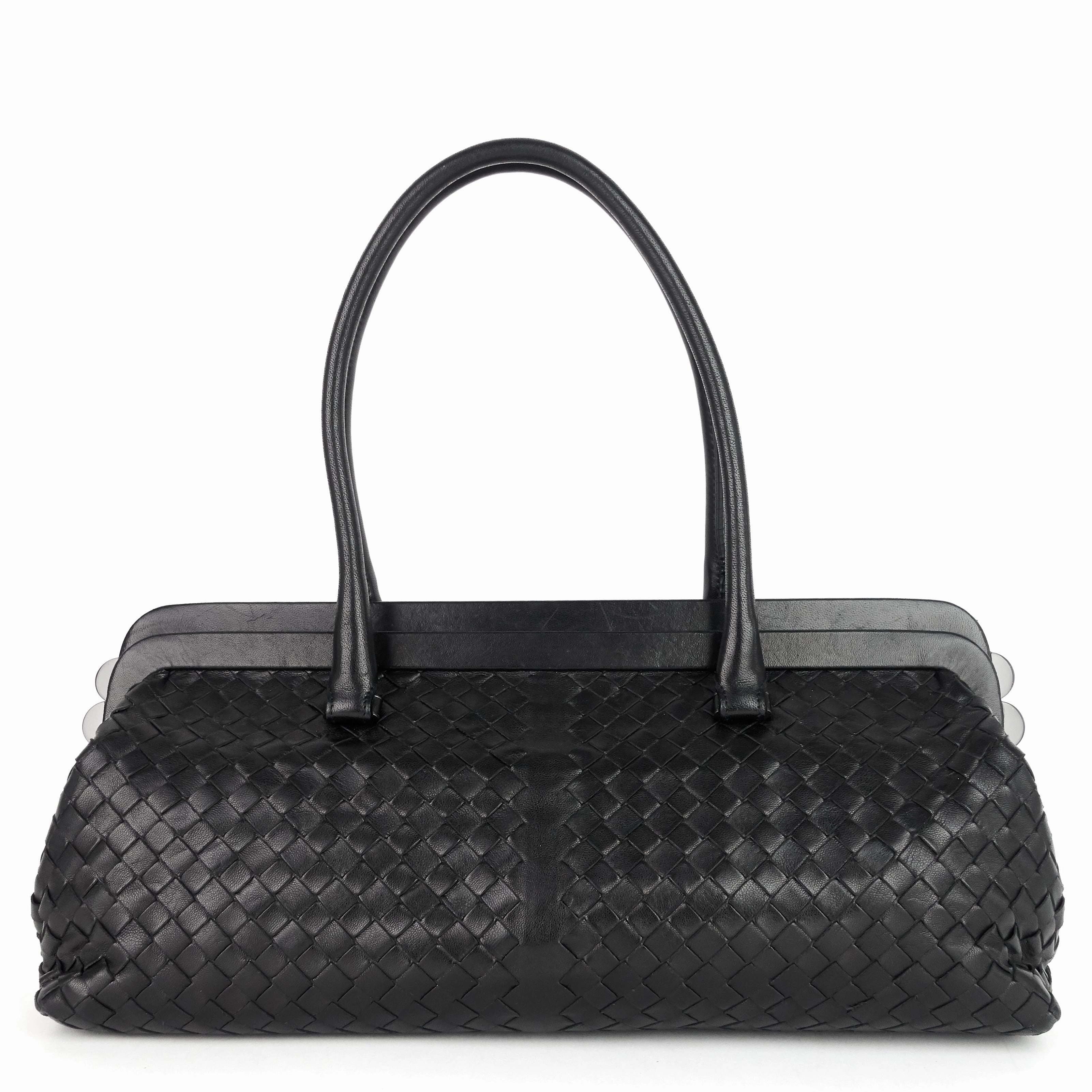 Frame Intrecciato Nappa Leather Bag
