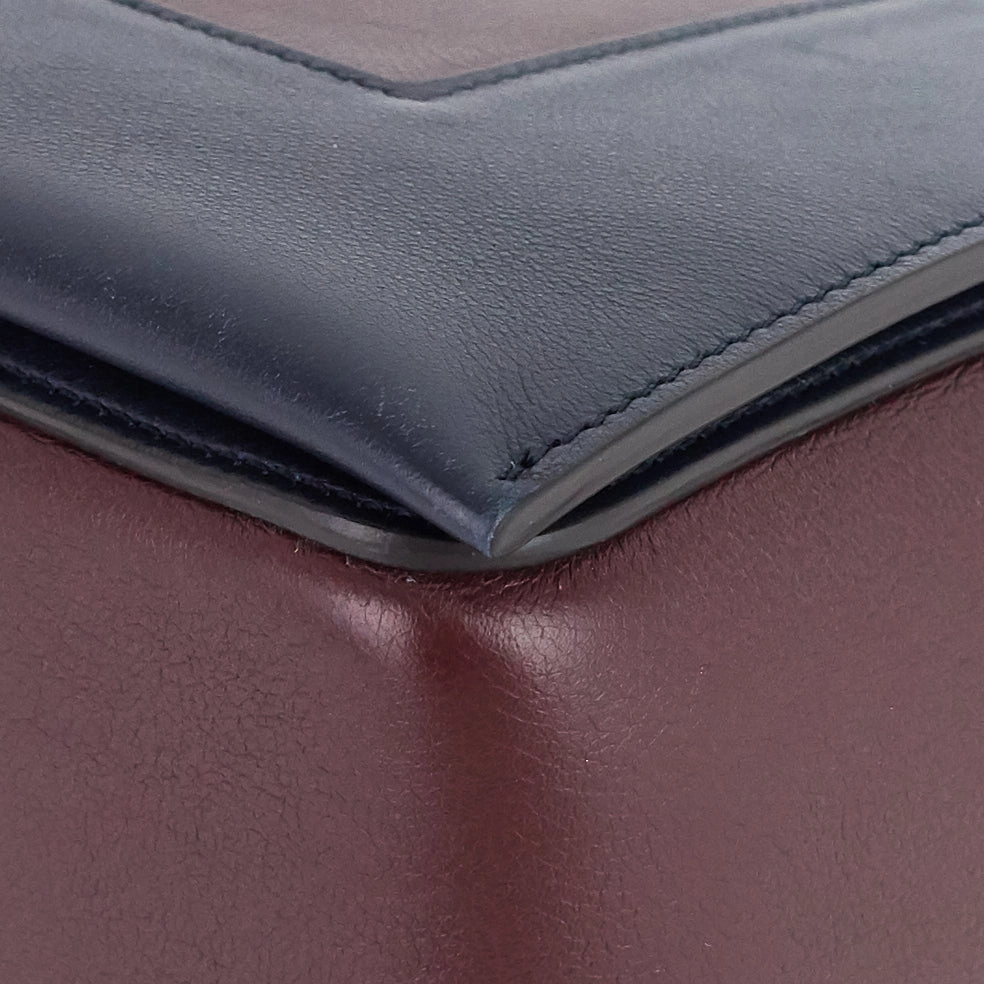 Frame Two-Tone Calfskin Shoulder Bag
