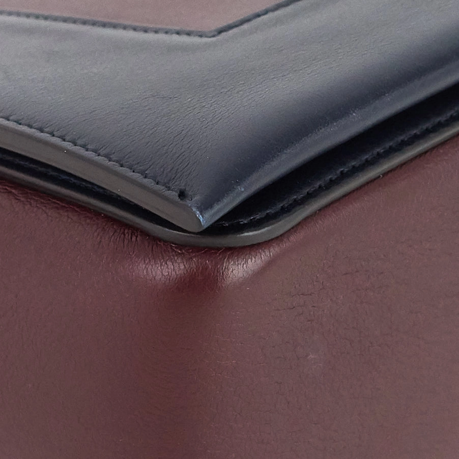 Frame Two-Tone Calfskin Shoulder Bag