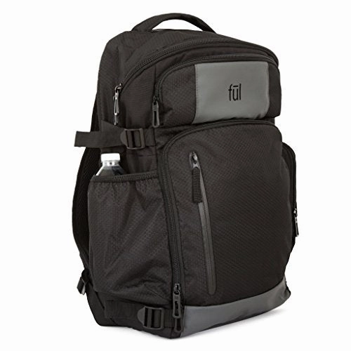 ful Tempest Laptop Backpack, Black, One Size