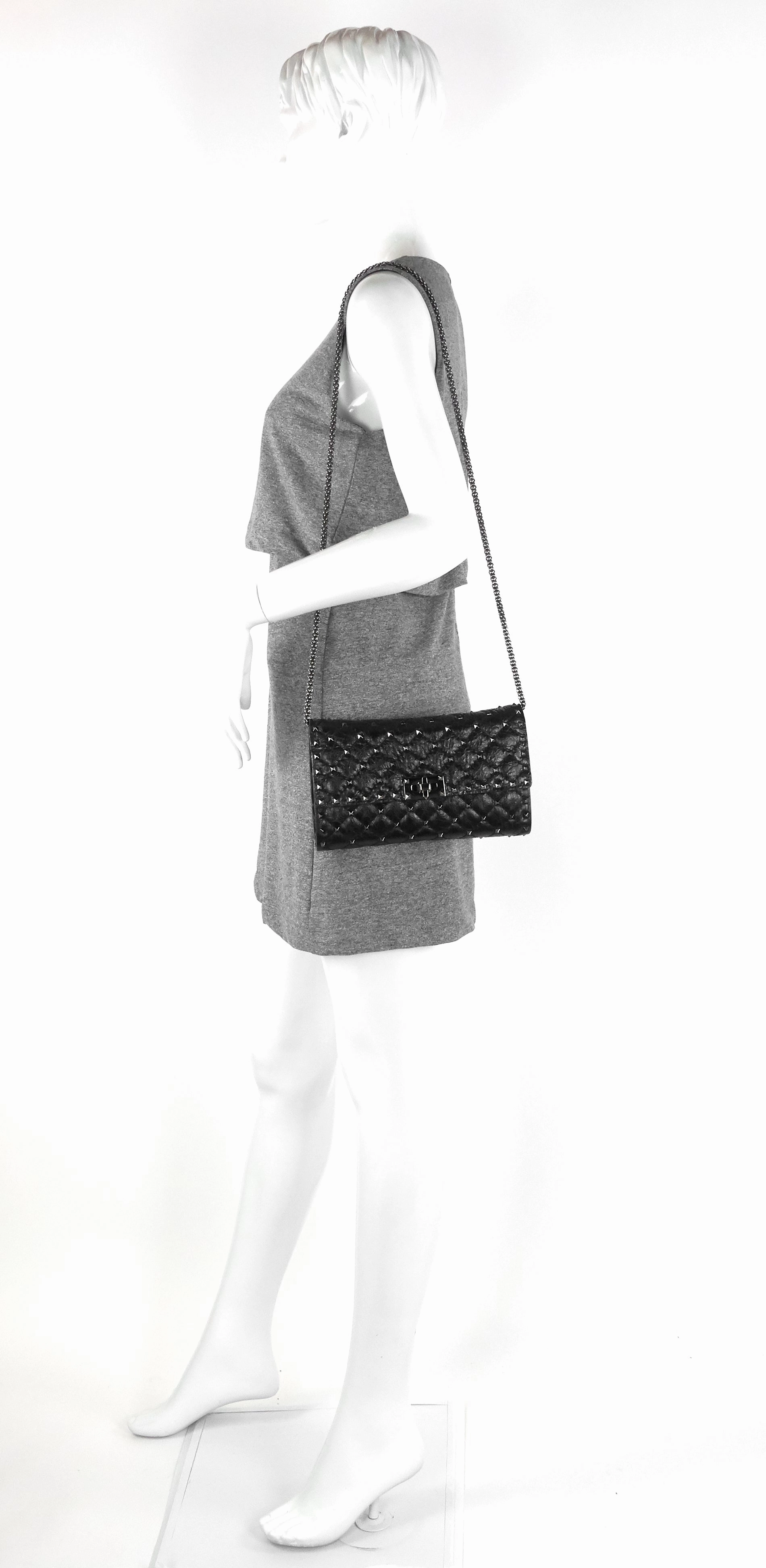 Garavani Rockstud Spike Clutch Crossbody Bag