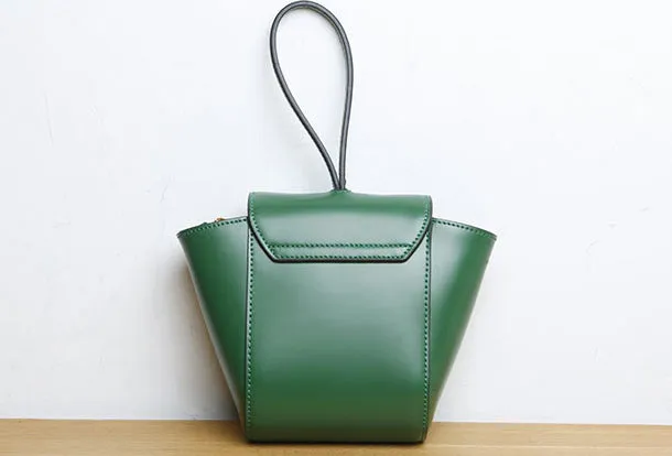Genuine Leather Cute Crossbody Bag Clutch Wristlet Bag Shoulder Bag Women Leather Purse
