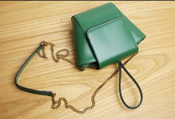 Genuine Leather Cute Crossbody Bag Clutch Wristlet Bag Shoulder Bag Women Leather Purse