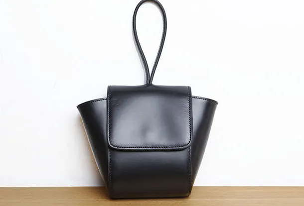 Genuine Leather Cute Crossbody Bag Clutch Wristlet Bag Shoulder Bag Women Leather Purse