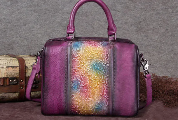 Genuine Leather Vintage Handbag Bag Shoulder Bag Crossbody Bag Purse Clutch For Women
