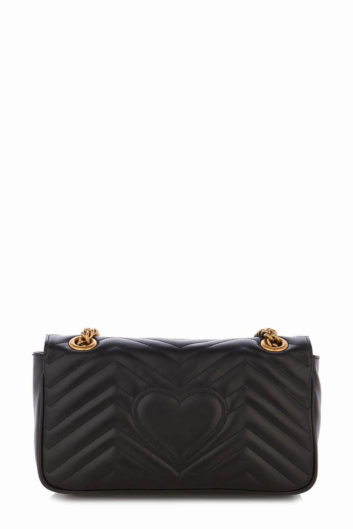GG Marmont Small Matelasse Shoulder Bag Black
