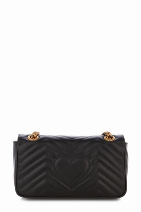 GG Marmont Small Matelasse Shoulder Bag Black
