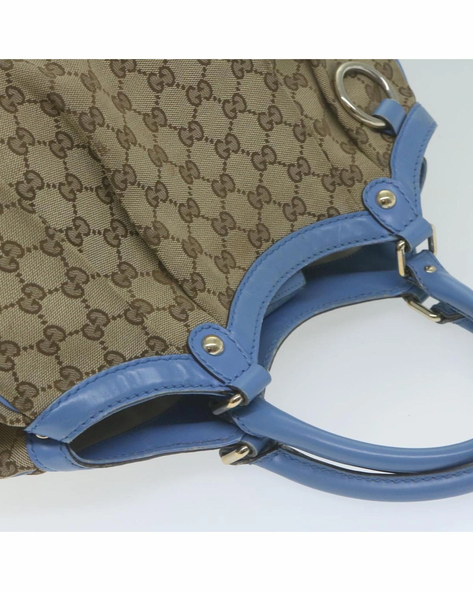 GG Plus Shoulder Bag BeigeBlue
