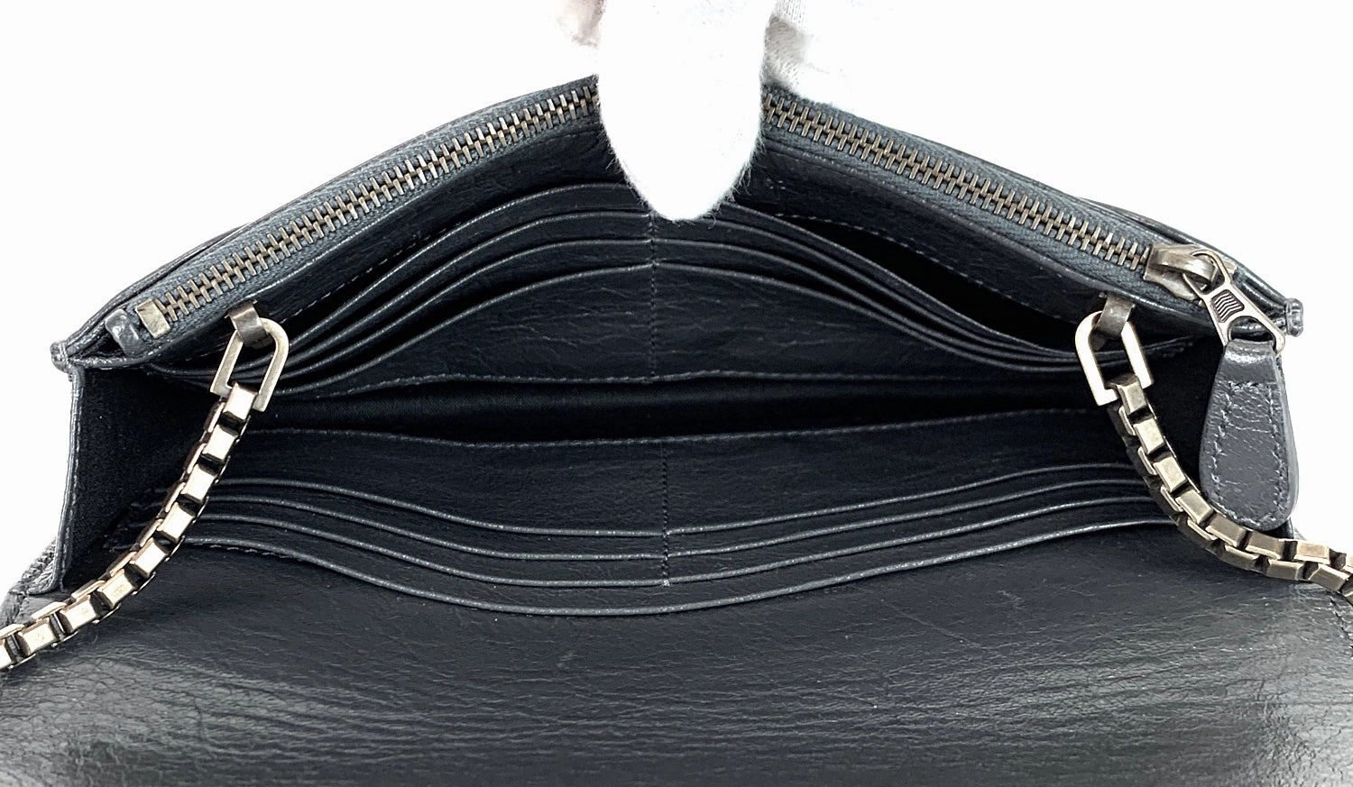 Giant Studs Wallet on Chain Leather Bag