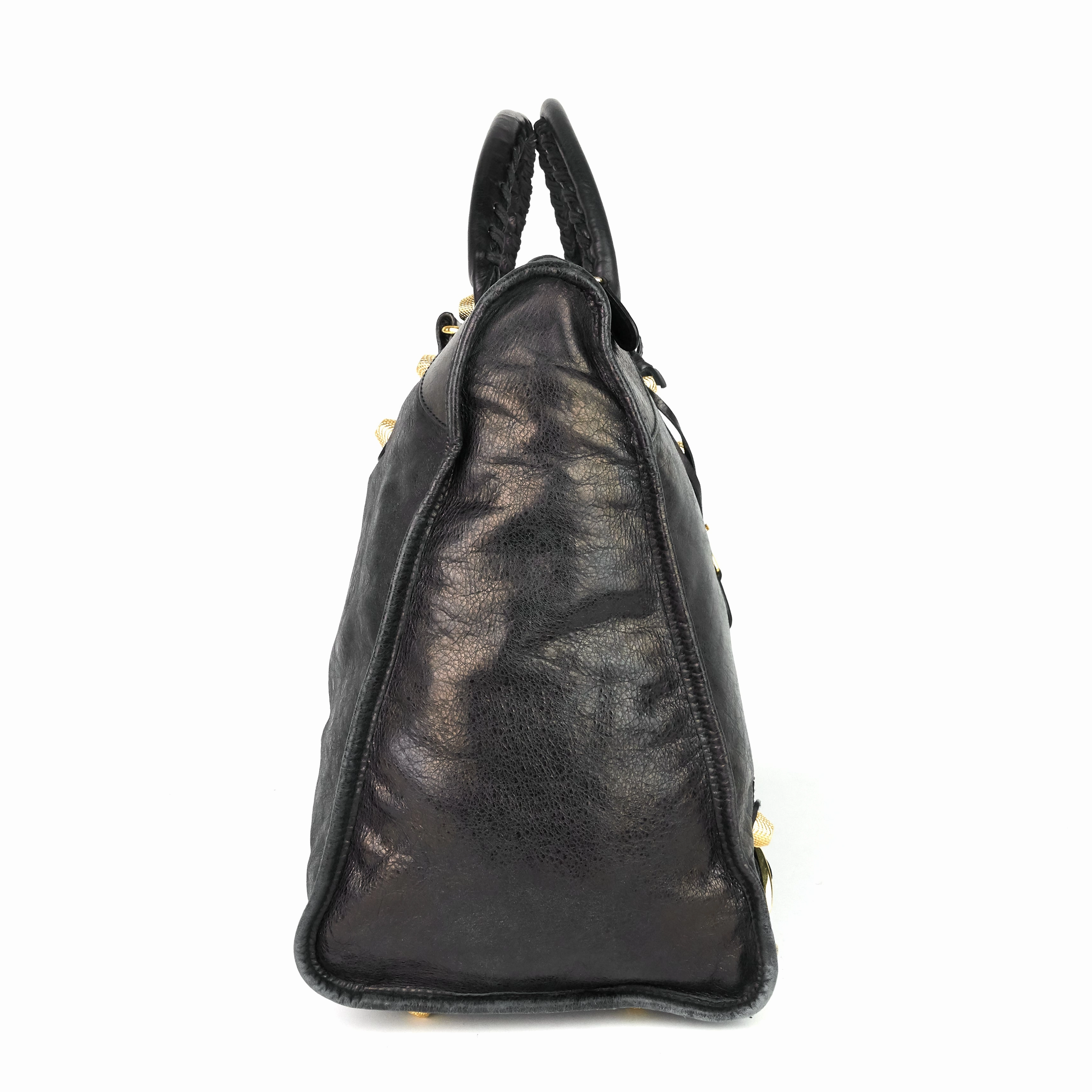 Giant Weekender Distressed Agneau Leather Bag