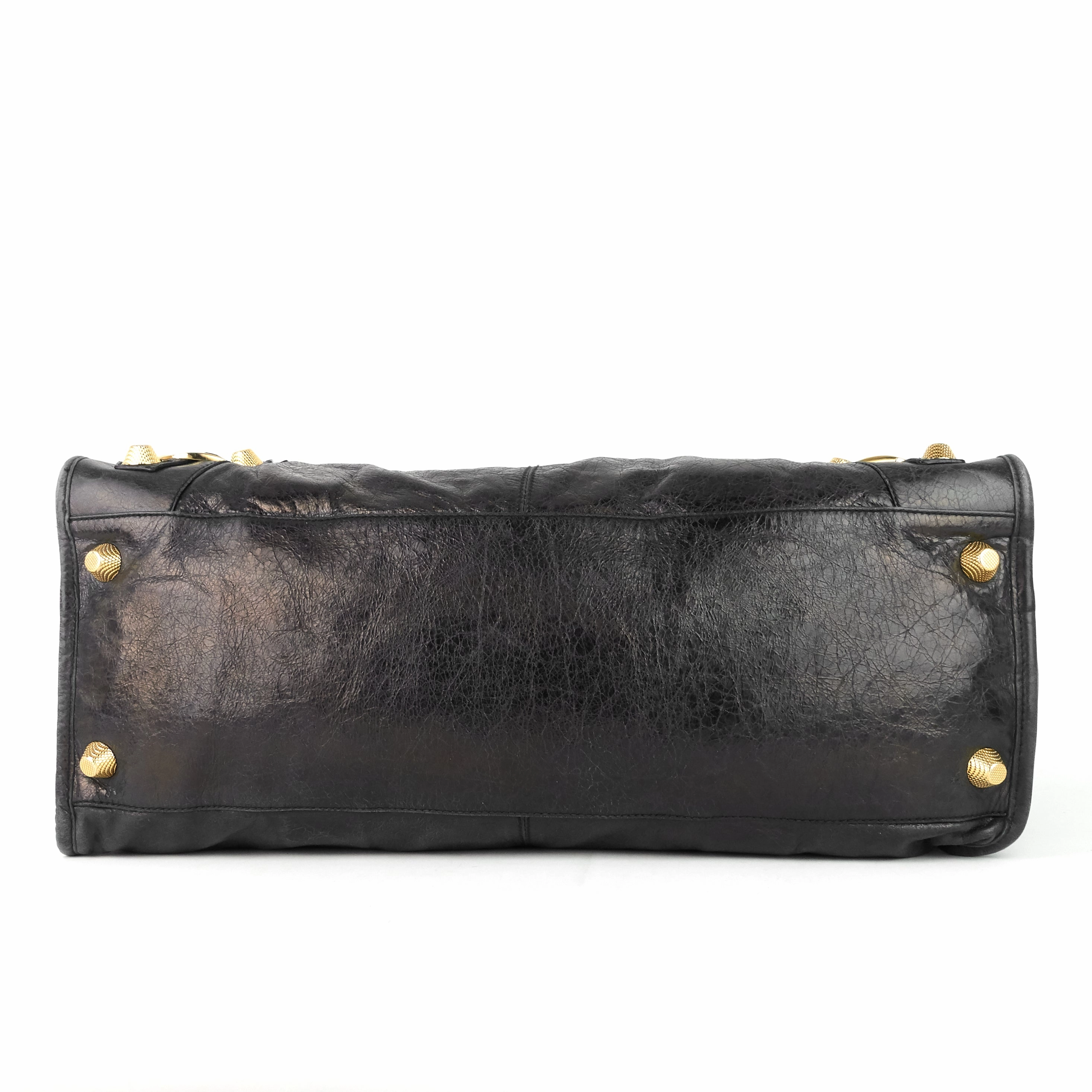 Giant Weekender Distressed Agneau Leather Bag